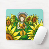 Zonnebloemen Muismat (Met muis)