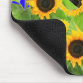 Zonnebloemen Muismat Oekraïne Vlag kleuren - Vrijh (Hoek)