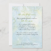 Zonnebloemen 'n Zwemelen, huwelijksuitnodiging Save The Date (Voorkant)