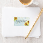 Zonnebloemen 'n Zwemelen, Weddenschap-etiketten Etiket (Insitu)