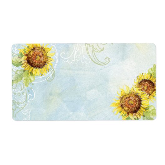 Zonnebloemen 'n Zwemelen, Weddenschap-etiketten Etiket (Voorkant)