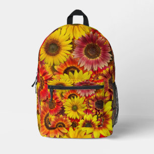 Zonnebloemen Naadloos Patroon Bedrukte Rugzak