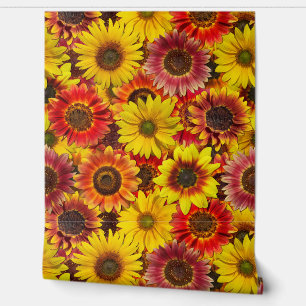 Zonnebloemen Naadloos Patroon Behang