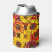 Zonnebloemen Naadloos Patroon Blikjeskoeler (Blikje Voorkant)