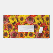 Zonnebloemen Naadloos Patroon Bureaumat (Keyboard & Muis)