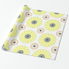 Zonnebloemen naadloos patroon cadeaupapier