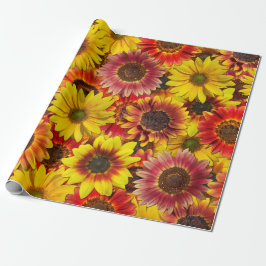 Zonnebloemen Naadloos Patroon Cadeaupapier