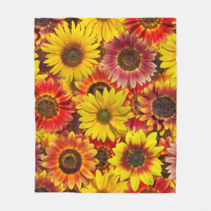 Zonnebloemen Naadloos Patroon Fleece Deken