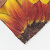 Zonnebloemen Naadloos Patroon Fleece Deken (Hoek)