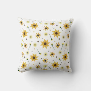 Zonnebloemen naadloos patroon kussen