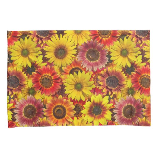 Zonnebloemen Naadloos Patroon Kussensloop (Voorkant-Rechts)