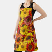 Zonnebloemen Naadloos Patroon Schort (Insitu)