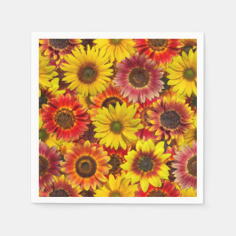 Zonnebloemen Naadloos Patroon Servet