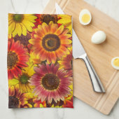 Zonnebloemen Naadloos Patroon Theedoek (Quarter Fold)