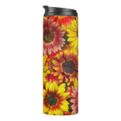 Zonnebloemen Naadloos Patroon Thermosbeker (Geroteerd rechts)