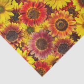 Zonnebloemen Naadloos Patroon Tissuepapier (Detail)