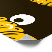 zonnebloemen naadloos poster (Hoek)