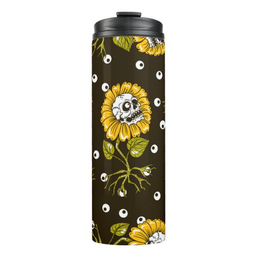 zonnebloemen naadloos thermosbeker (Voorkant)