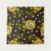 zonnebloemen naadloos wandkleed (Voorkant (horizontaal))