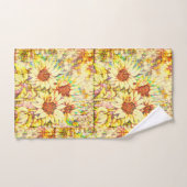Zonnebloemen Naam Sjabloon Bad Handdoek (Handdoek)