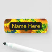 Zonnebloemen Naamplaatje (In situ)