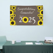 Zonnebloemen Nationale GraduPartij Bruin Banner (Beurs)