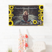 Zonnebloemen Nationale GraduPartij Bruin Banner (Insitu)