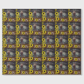 Zonnebloemen Nationale GraduPartij Bruin Cadeaupapier (Vlak)