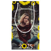 Zonnebloemen Nationale GraduPartij Maroon Klein Cadeauzakje (Voorkant)