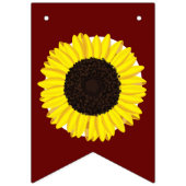 Zonnebloemen Nationale GraduPartij Maroon Vlaggetjes (Tweede vlag)