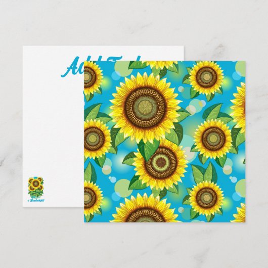 Zonnebloemen Natuur Flora (Voorkant / Achterkant)