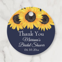 Zonnebloemen Navy Blauwe Bruiloftsborrel