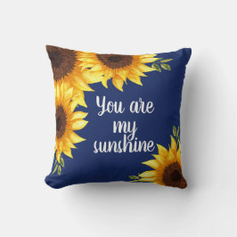 Zonnebloemen Navy Blauwe Chic Jij Bent Mijn Zonnes Kussen