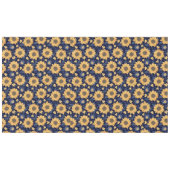 Zonnebloemen Navy Blue Background  Tafelkleed (Voorkant (Horizontaal))
