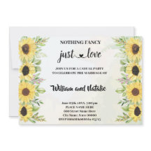 Zonnebloemen Niets Fancy gewoon Liefde Elopement