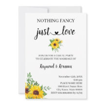 Zonnebloemen Niets Fancy gewoon Liefde Elopement