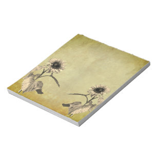 zonnebloemen notitieblok