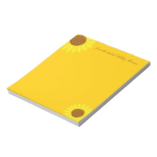 Zonnebloemen Notitieblok (Linkerzijde)