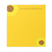 Zonnebloemen Notitieblok (Voorkant)