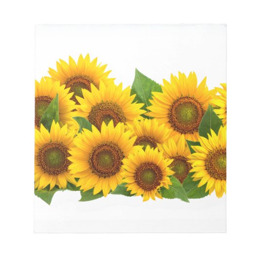 Zonnebloemen Notitieblok (Voorkant)