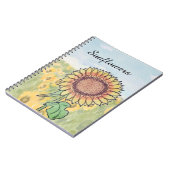 Zonnebloemen  notitieboek (Linkerzijde)