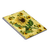  zonnebloemen notitieboek (Rechterzijde)