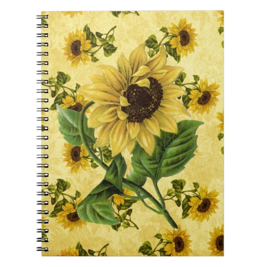  zonnebloemen notitieboek (Voorkant)