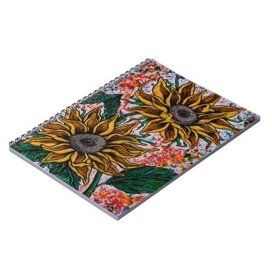 Zonnebloemen Notitieboek (Linkerzijde)