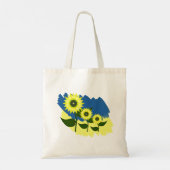 Zonnebloemen Oekraïens. Oekraïense vlag. Vrij Oekr Tote Bag (Achterkant)