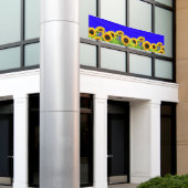 Zonnebloemen Oekraïense vlag Kleur Banner Onderste (Buitenkant Gebouw)