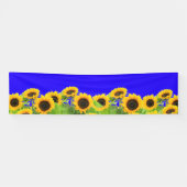 Zonnebloemen Oekraïense vlag Kleur Banner Onderste (Horizontaal)