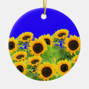 Zonnebloemen - Oekraïense Vlag Vrede Vrijheid Oekr Keramisch Ornament