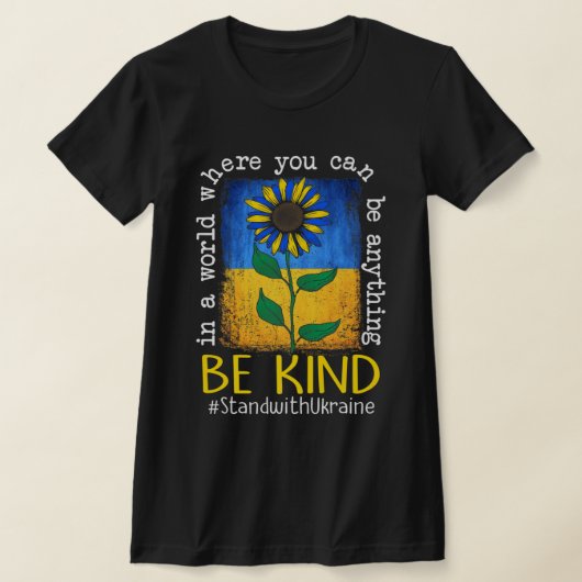 Zonnebloemen Oekraïense vlag zijn een soort van st T-shirt (Laagn)