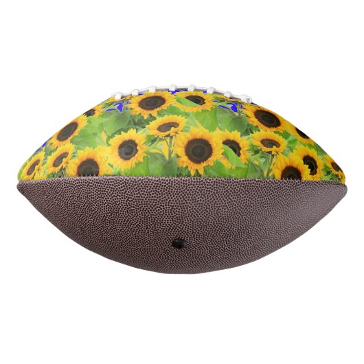 Zonnebloemen - Oekraïne - Vlaggenvrijheid Oekraïne American Football (Gedraaid 270)